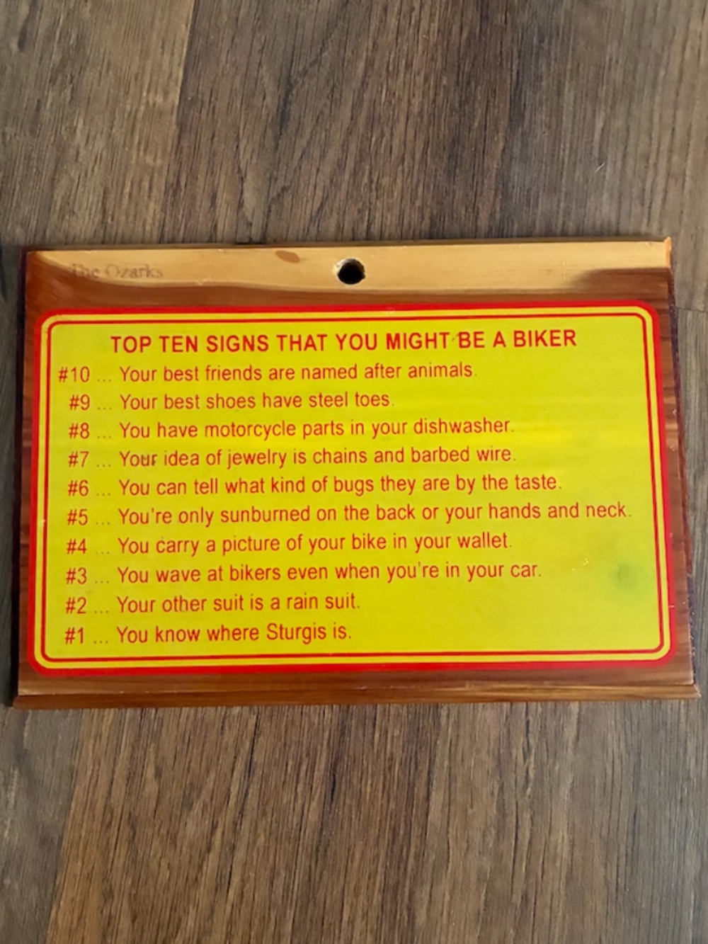 Vintage Motorcycle Sign